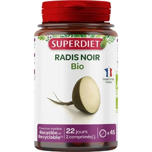 Superdiet Organic Zwarte Radijs 45 tabletten