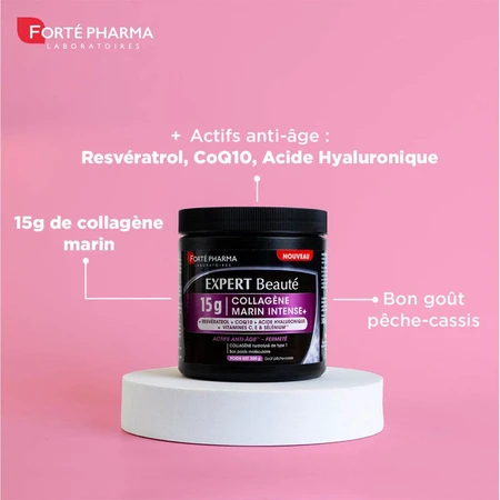 Forté Pharma Expert Beauté Collagen Marine Intensive+ 15g Peach and Blackcurrant Flavor 300g