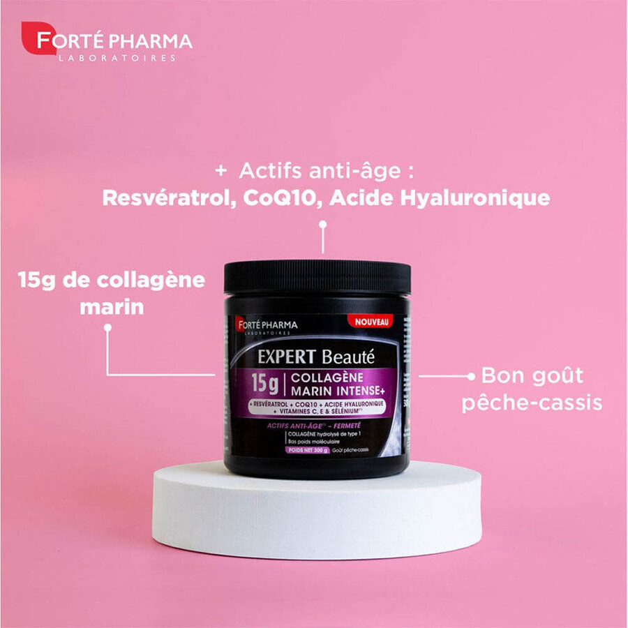 Forté Pharma Expert Beauté Collageen Marine Intensive+ 15g Perzik en zwarte bessen aroma 300g Forté Pharma Expert Beauté Collageen Marine Intensive+ 15g Perzik en zwarte bessen aroma 300g