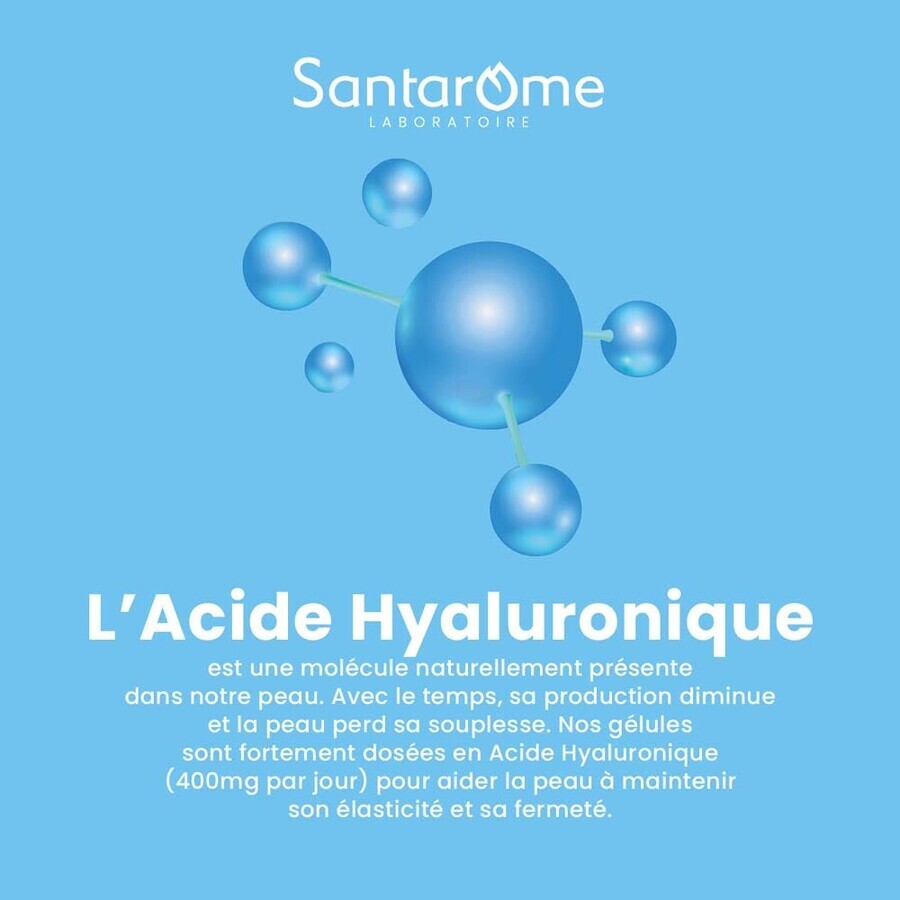 Santarome Sublime Peau Hyaluronique 400mg 30 Gélules Santarome Sublime Peau Hyaluronique 400mg 30 Gélules