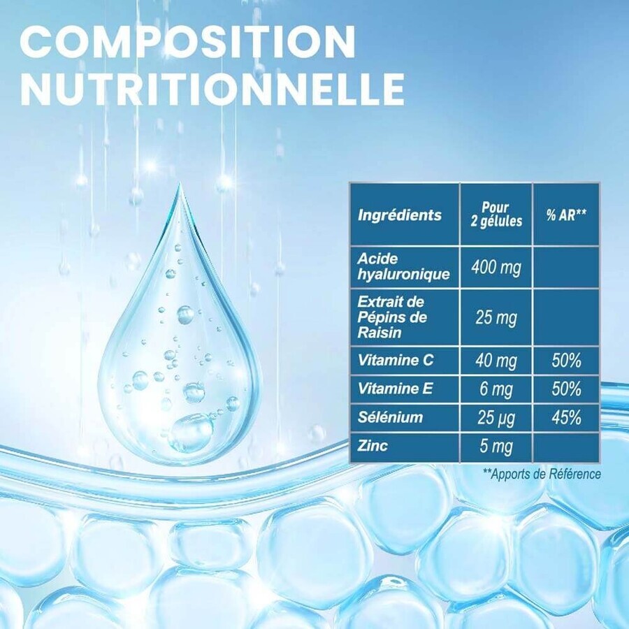 Santarome Sublime Peau Hyaluronique 400mg 30 Gélules Santarome Sublime Peau Hyaluronique 400mg 30 Gélules