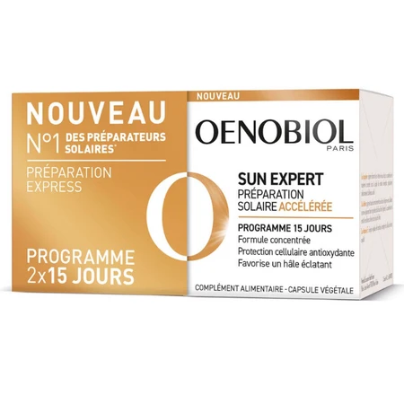 Oenobiol Sun Expert Preparación solar acelerada Programa de 15 días 2x15 cápsulas