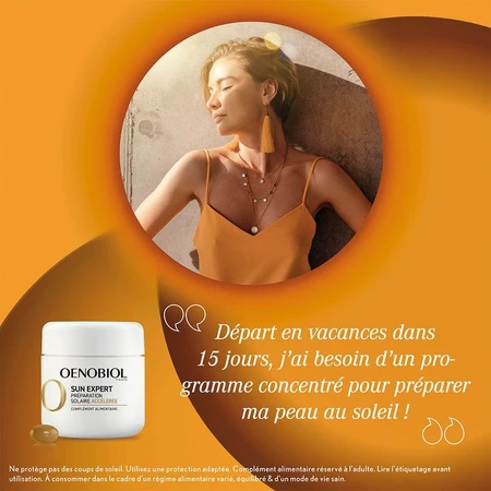 Oenobiol Sun Expert Preparación solar acelerada Programa de 15 días 2x15 cápsulas
