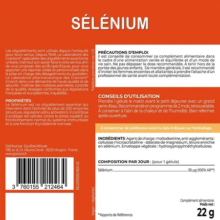 Granions Selenium 60 capsules