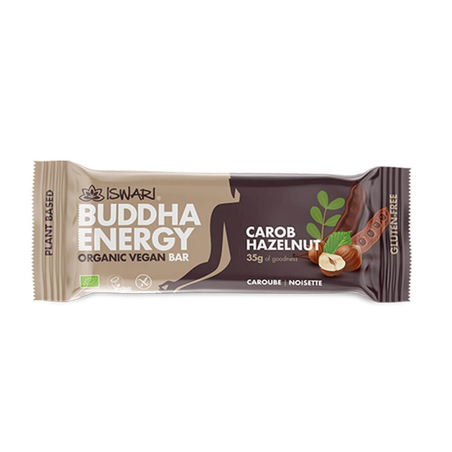 Iswari Barretta Energetica Energia Buddha, Carruba e Nocciola Biologiche 35g