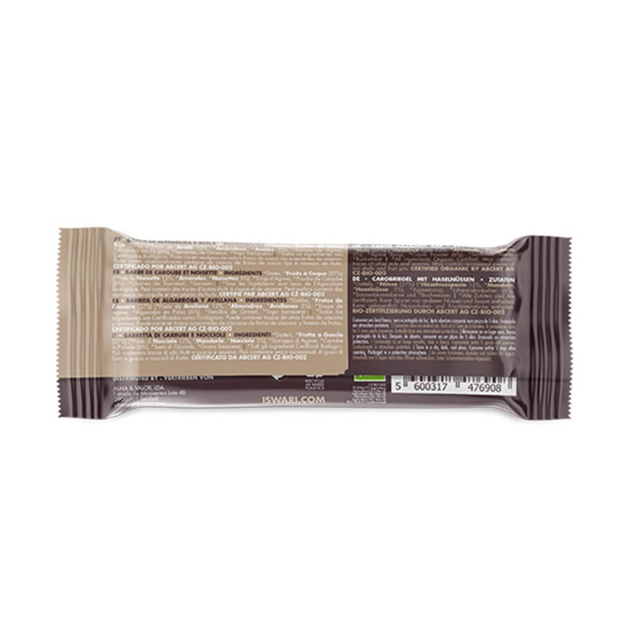 Iswari Barretta Energetica Energia Buddha, Carruba e Nocciola Biologiche 35g