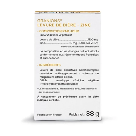 Granions Zinc Brewer's Yeast 60 gelules