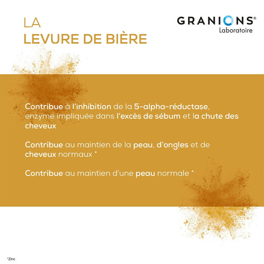 Granions Levure De Biere Zinc 60 Gelules