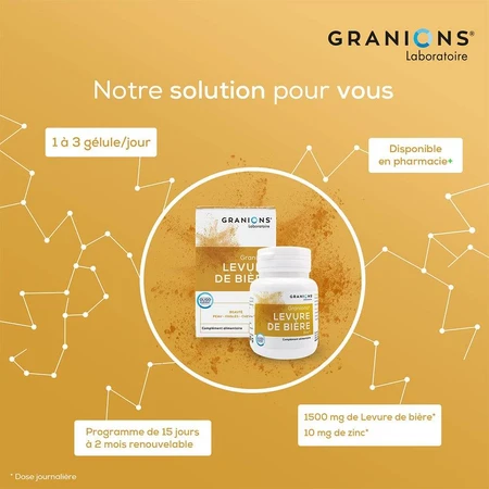 Granions Zinc Brewer's Yeast 60 gelules