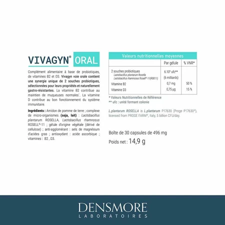 Densmore Vivagyn Intimate Comfort Probiotic 30 Capsules