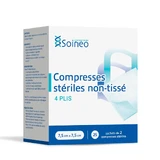 Soineo Sterile Vliesstofftabletten 7,5x7,5 cm x25 Packungen mit 2 Tabletten