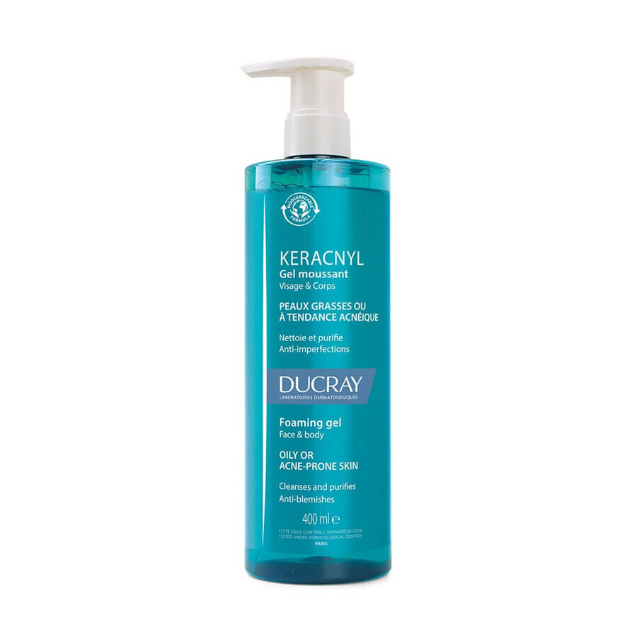 Acquista Ducray Keracnyl Gel detergente Viso e Corpo Pelle grassa con imperfezioni 400ml Ducray Keracnyl Gel detergente Viso e Corpo Pelle grassa con imperfezioni 400ml