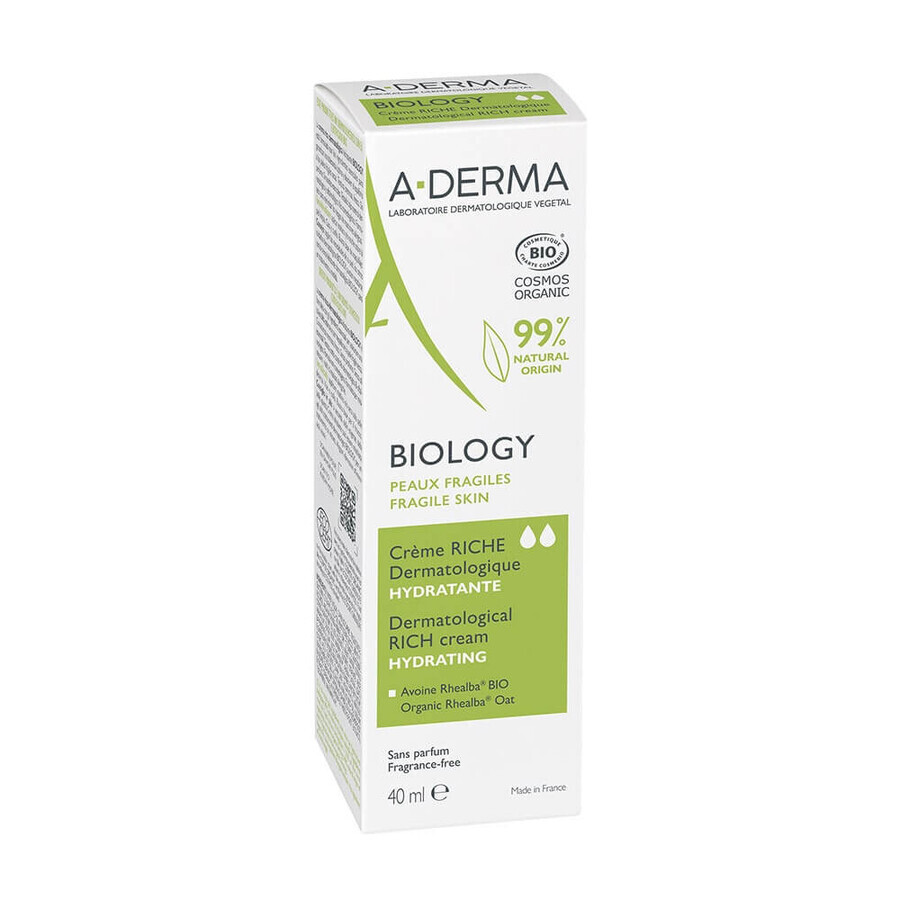 A-Derma Biology Hydration-rich dermatological cream 40 ml