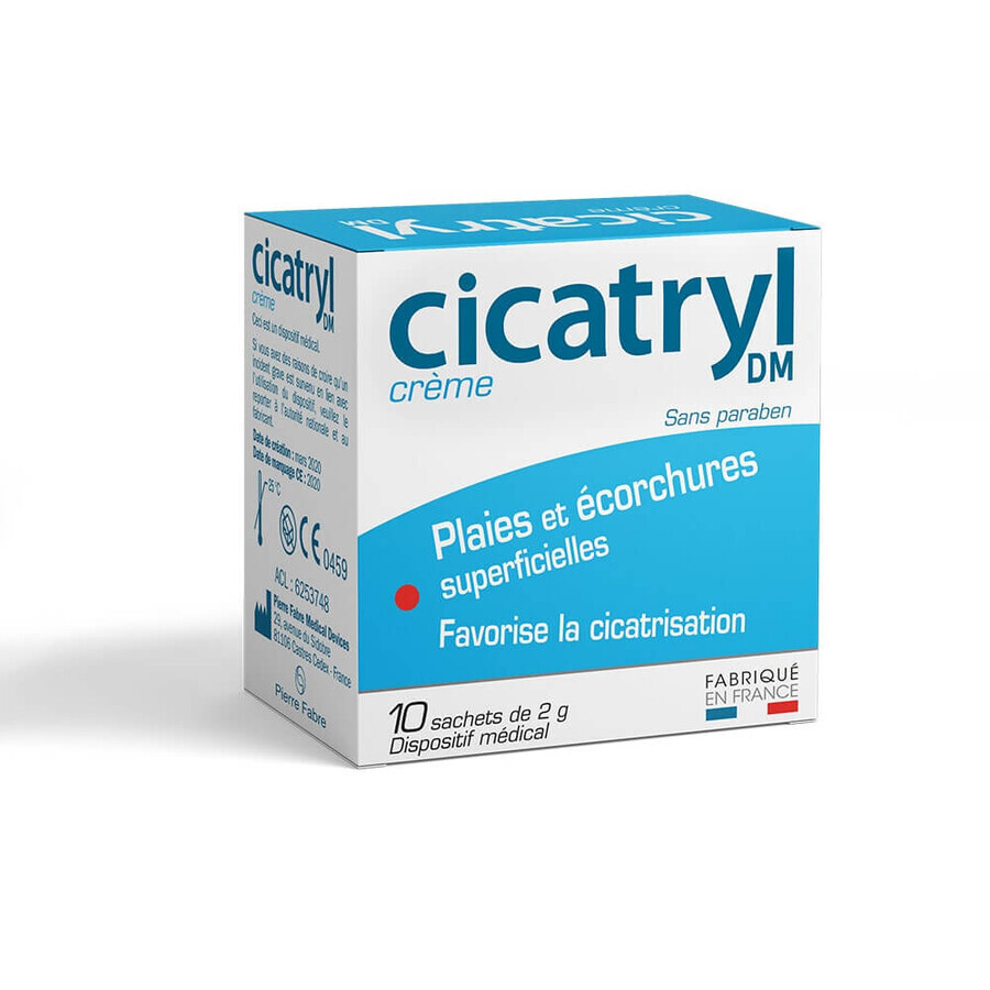 Pierre Fabre Cicatryl Cream for superficial wounds and abrasions 10 sachets