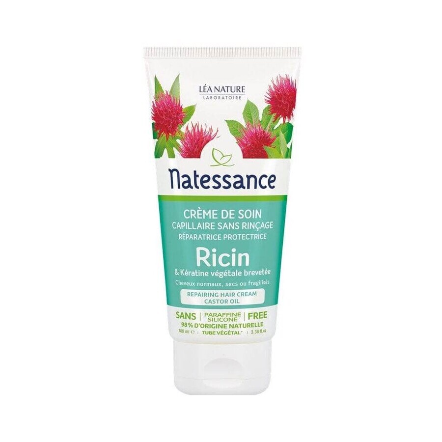 Natessance Crema Per La Cura Dei Capelli Olio Di Ricino Nessun Risciacquo - 100ml