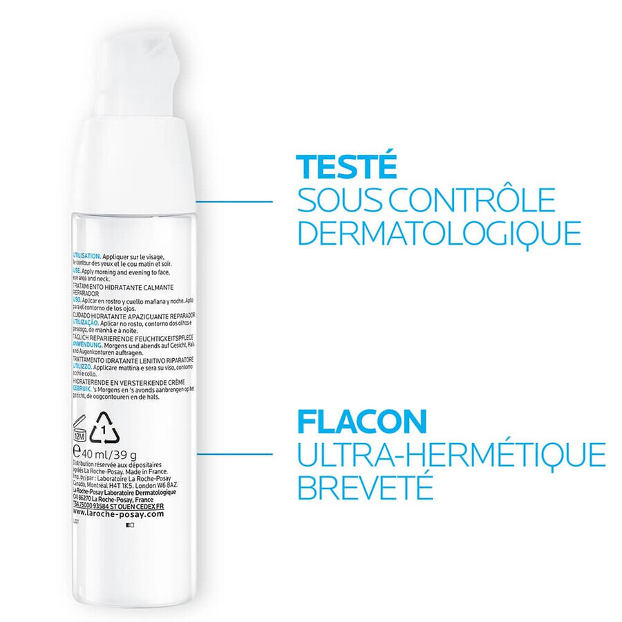 La Roche-Posay Toleriane Fluid dermallergo intense hydration 48h for sensitive or allergic normal and combination skin 40ml