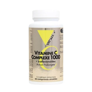 Vit'All+ Complex Vitamins C 1000 + Bioflavonoids 60 tablets marked