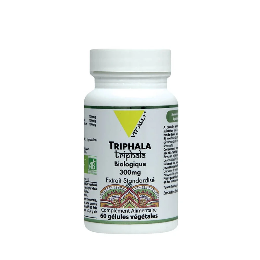 Vit'All+ Triphala Organica 300mg Standardized Extract 60 Capsules