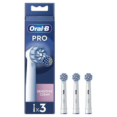 Oral-B Sensitive Clean Replacement Electric Toothbrush Heads x3