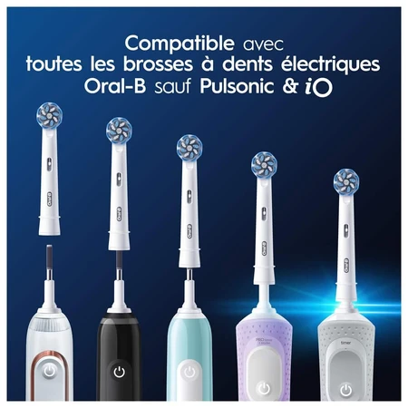 Oral-B Sensitive Clean Replacement Electric Toothbrush Heads x3