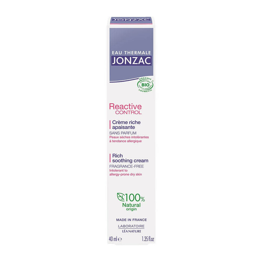 Eau thermale Jonzac Reactive Control Creme Riche Apaisante 40ml