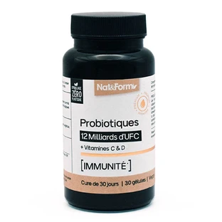 Nat&Form Probiotics 12 Billion CFU Immune Defenses 30 Capsules