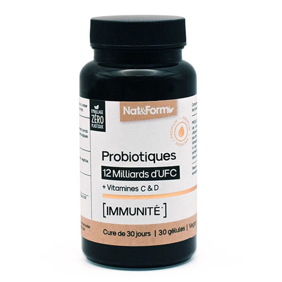 Nat&Form Probiotics 12 Billion CFU Immune Defenses 30 Capsules