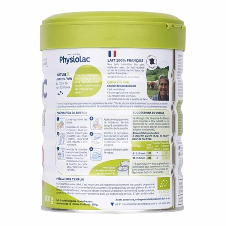 Physiolac Bio-Milchpulver 2 6 bis 12 Monate
