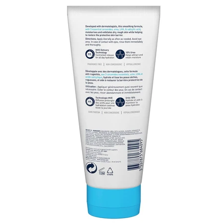 Cerave Body SA Gladmakende Crème 10% Urea en Salicylzuur Droge Huid 177ml