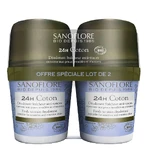 Sanoflore 24-Stunden-Deodorant Bio-Baumwoll-Deodorant 2x50 ml