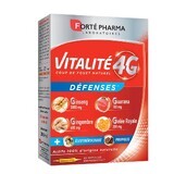 Forté Pharma Vitalité 4G Natural Defence energizer met ginseng, koninginnebrij en propolis 20 ampullen