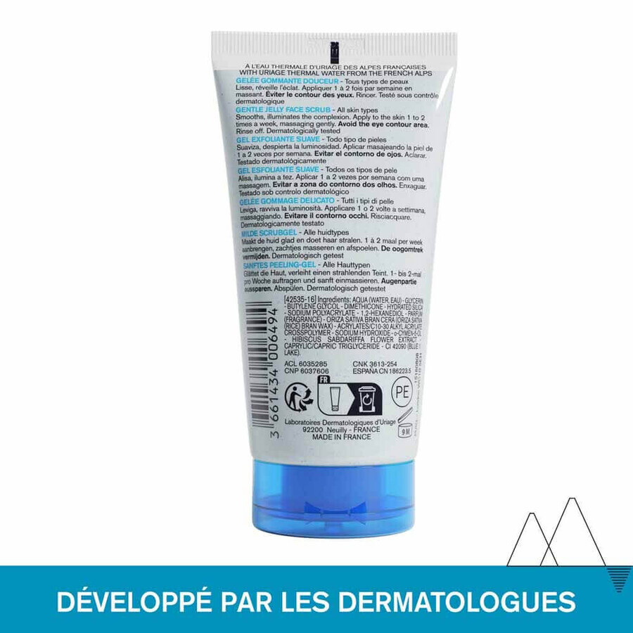 Uriage Thermaal Water Gelee Milde Scrub Normale tot droge huid 50ml Uriage Thermaal Water Gelee Milde Scrub Normale tot droge huid 50ml