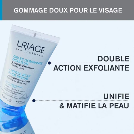 Uriage Agua Termal Gelee Exfoliante Suave Pieles normales a secas 50ml