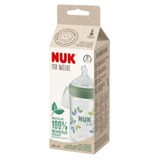 Nuk For Nature Eukalyptus Babyflasche Größe M 6 bis 18 Monate 260 ml
