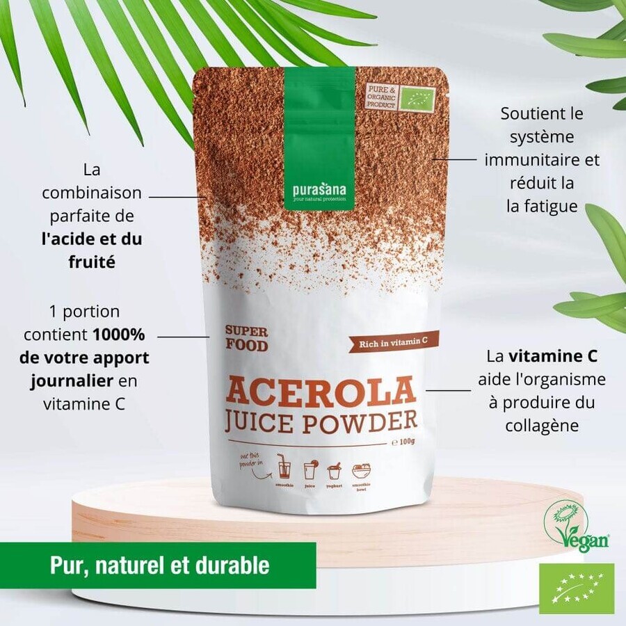 Purasana Super Food Acerola biologica in polvere 100g