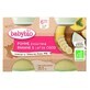 Dessert aux pommes, bananes et noix de coco, 2x130 gr, Babybio