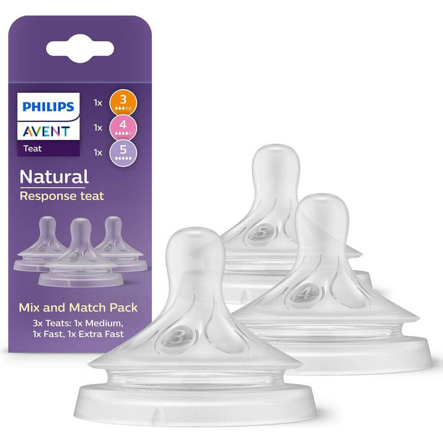 Avent Natural Response Mix en Match spenen x3