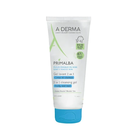 A-Derma Primalba Gel Limpiador 2 en 1 Piel frágil del bebé 200ml