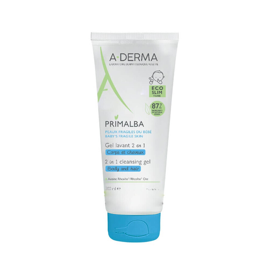 A-Derma Primalba Reinigungsgel 2 in 1 Zerbrechliche Babyhaut 200ml