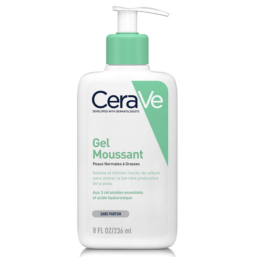 Cerave Gezichtsreiniger Schuimende Gel voor Normale tot Vette Huid 236ml