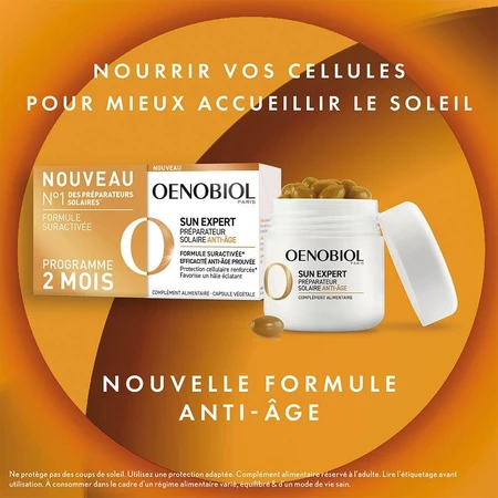 Oenobiol Sun Expert Bomba de Calor Solar Antienvejecimiento 2x30 Cápsulas