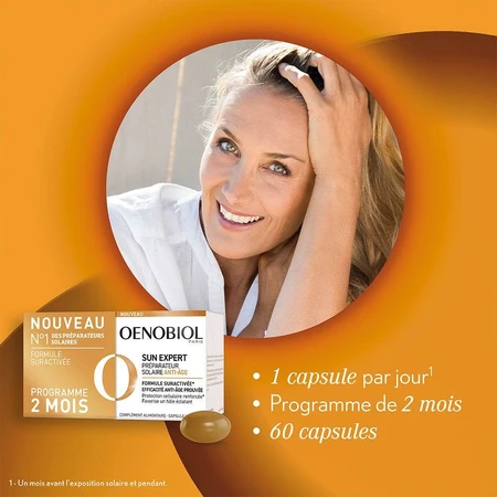 Oenobiol Sun Expert Bomba de Calor Solar Antienvejecimiento 2x30 Cápsulas