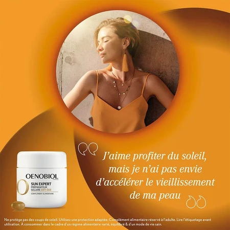 Oenobiol Sun Expert Bomba de Calor Solar Antienvejecimiento 2x30 Cápsulas