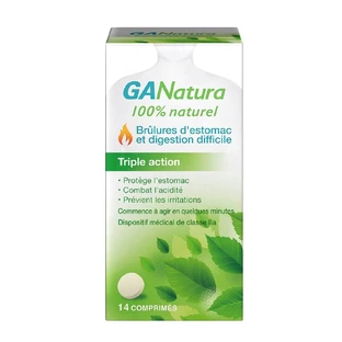 GaNatura Heartburn and Digestion Triple Action 14 Tablets