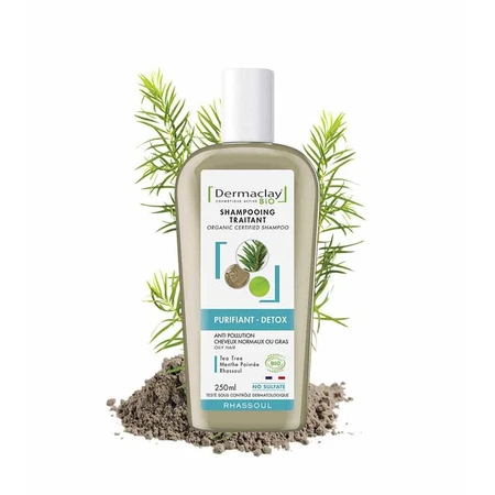 Dermaclay Detox Rhassoul Shampooing purifiant 250ml