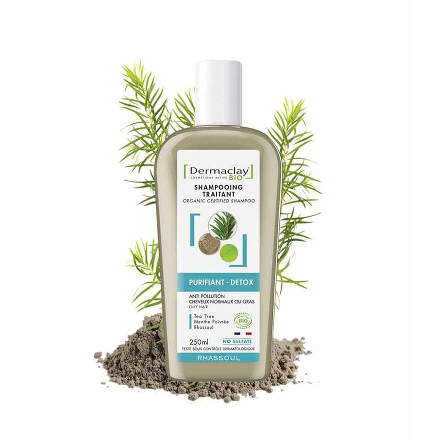 Dermaclay Detox Rhassoul Shampooing purifiant 250ml