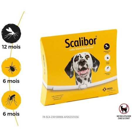 Scalibor Anti-parasieten Halsband voor Grote Honden Lengte 65 cm
