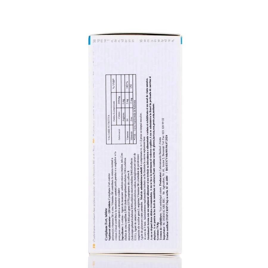 Cystiphane pentru pǎr şi unghii, 120 comprimate, Bailleul