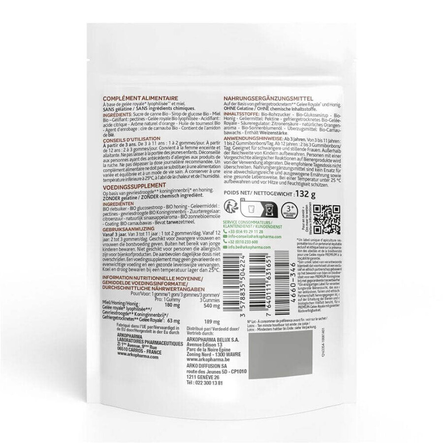 Arkopharma Arkoroyal Jalea Real Ecológica Familiar 60 Chicles