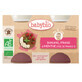 Dessert sans sucre &#224; la banane, &#224; la fraise et &#224; la menthe, +6 mois, 2x 130 g, BabyBio